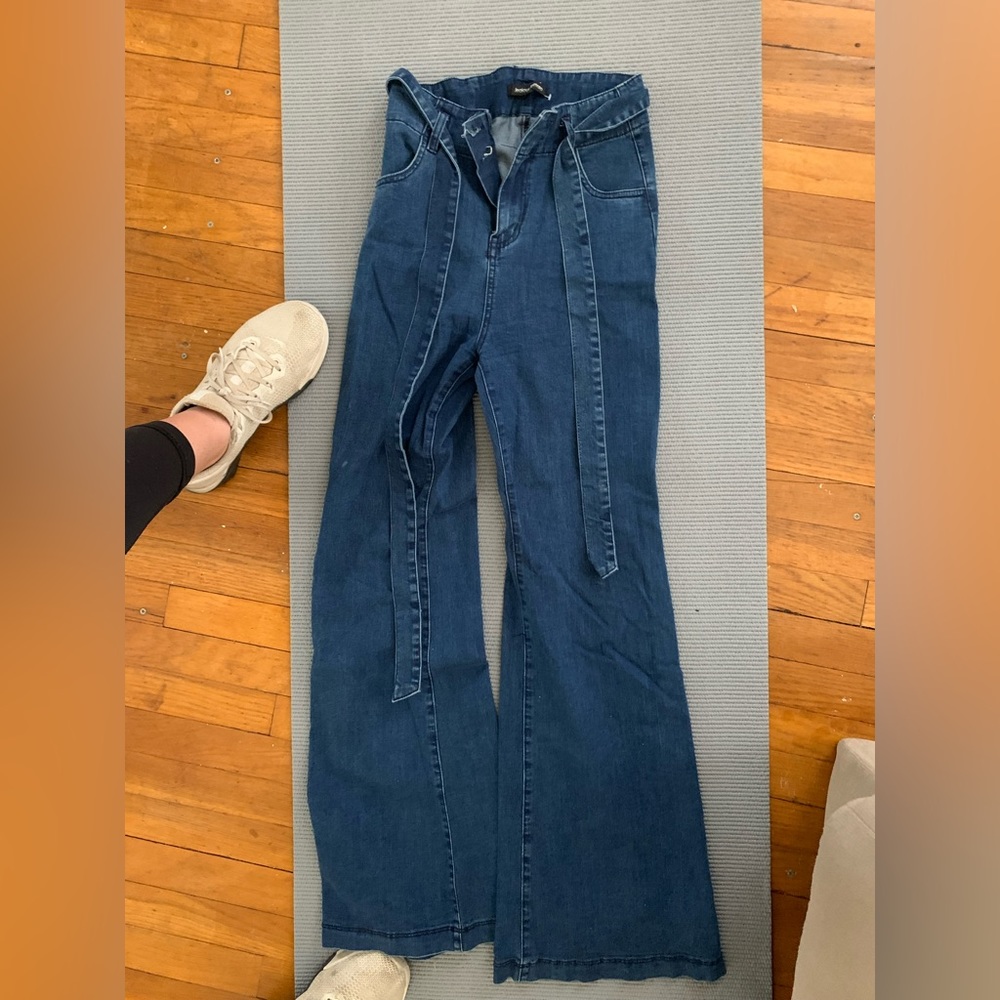 Lulu’s jeans worn lightly